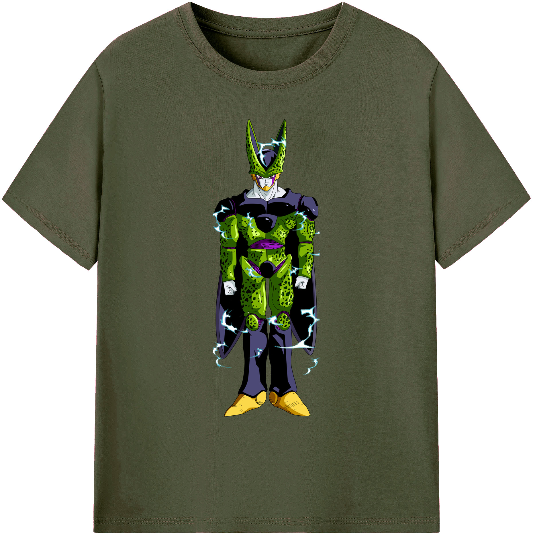 （画像用） ドラゴンボール セル DRAGON BALL Cell 綿100％ メンズ半袖Tシャツ｜肌触りやわらか＆通気性